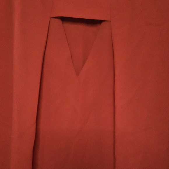 Pleione Vibrant Orange Sleeveless Blouse - Picture 3 of 4